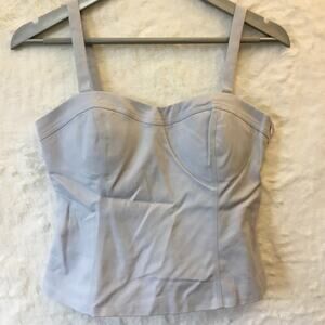 Love Bonito Baby Blue Armelle Panel Bustier Top